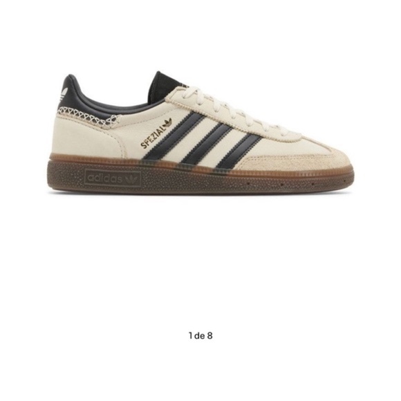 Like NEW! Adidas Handball Wales Spezial Wonder White Black somba Bonner Sneakers - Picture 1 of 12